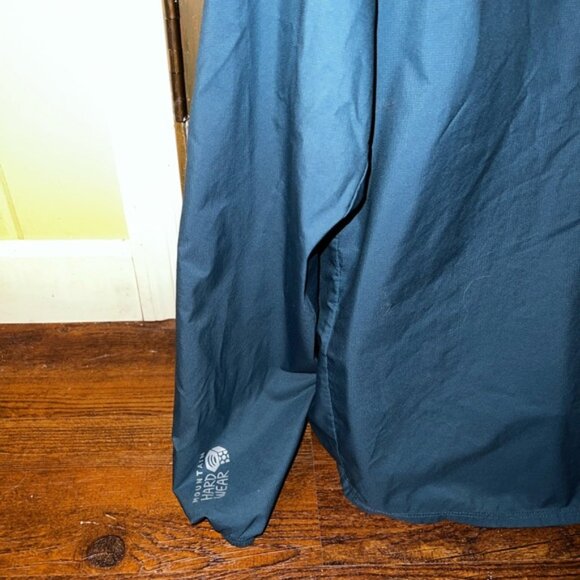 Mountain Hardwear Navy Blue Windbreaker Lightweight Rain Jacket Hooded - Picture 8 of 14